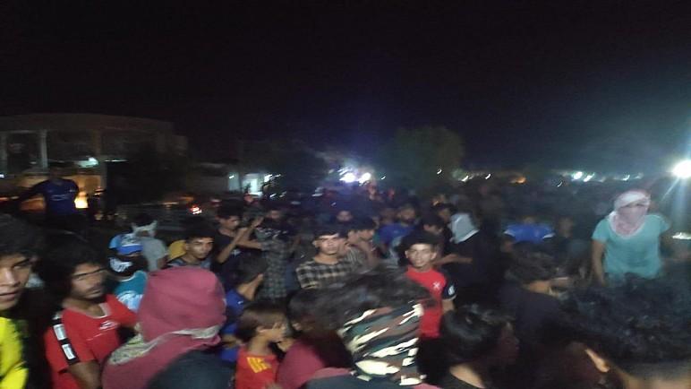 بالصور … استمرار الاحتجاجات الليلية في قضاء الاصلاح لليوم الثالث على التوالي