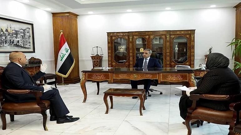 ماذا بحث رئيس مجلس القضاء العراقي مع وزير الخارجية الايراني ؟