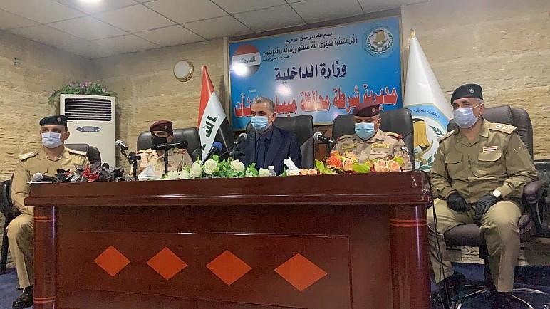 وزير الداخلية عثمان الغانمي يصل إلى محافظة ميسان